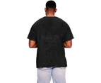 Casual Classics Unisex Adult Acid Wash Ringspun Cotton T-Shirt (Acid Black) - AB638