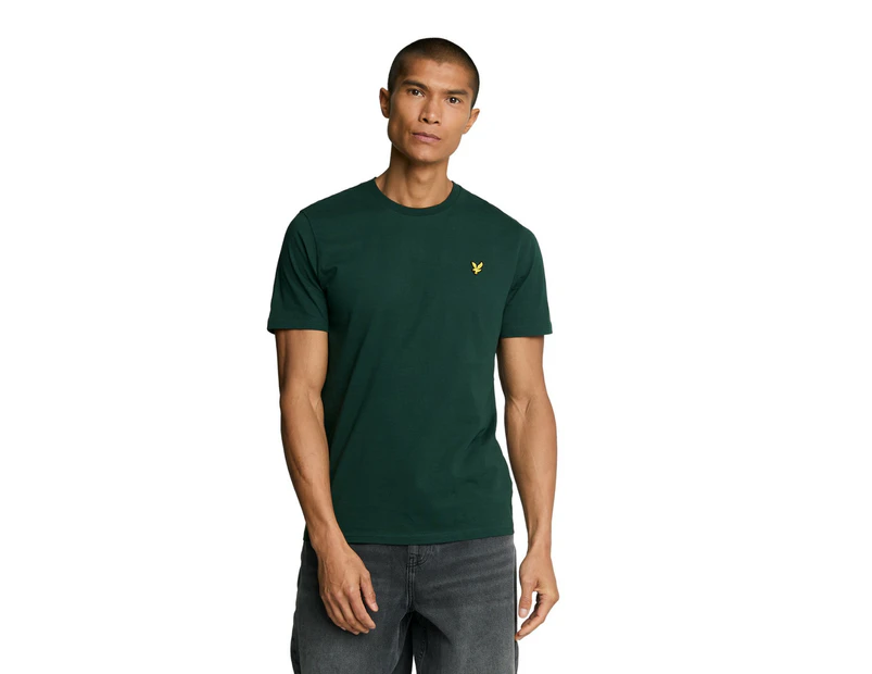 Lyle & Scott Mens Plain T-Shirt (Dark Green) - LS312