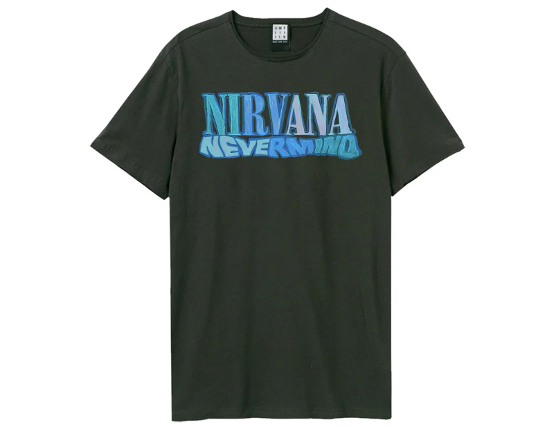 Amplified Unisex Adult Crayon Nevermind Nirvana T-Shirt (Charcoal) - GD1747