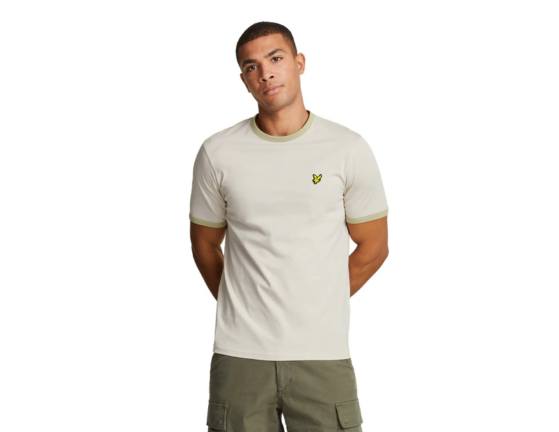 Lyle & Scott Mens Ringer T-Shirt (Cove/Dried Sage) - LS324