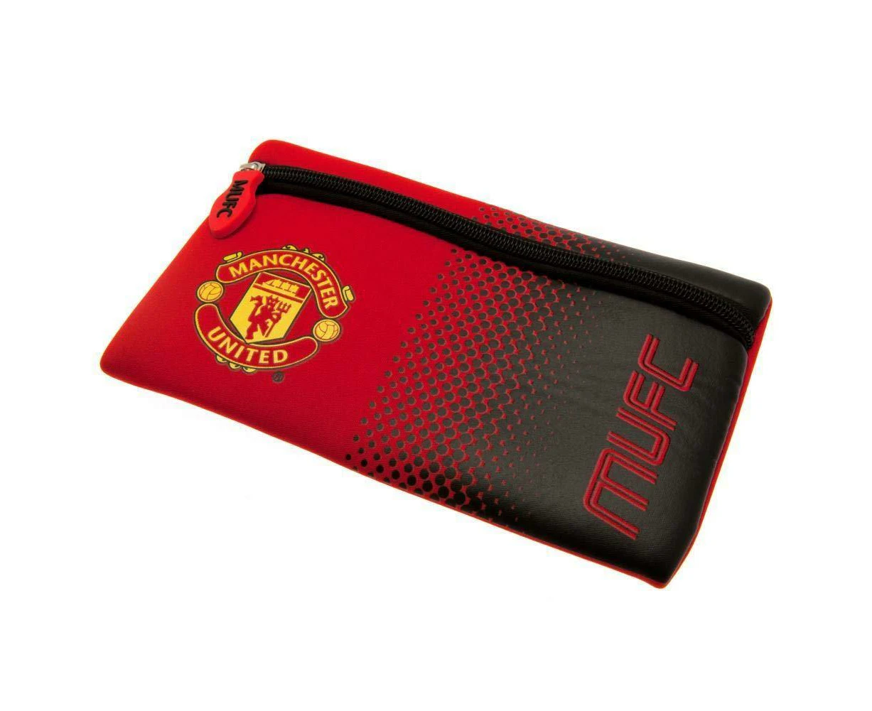 Manchester United FC Faded Pencil Case (Red/Black) - BS4400