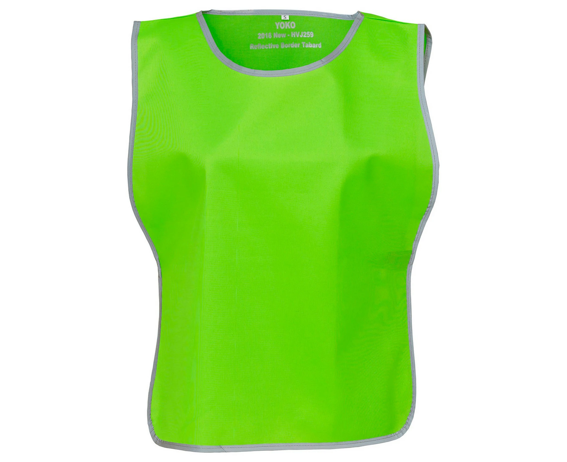 Yoko Unisex Adult Hi-Vis Reflective Detail Tabard (Lime Green) - PC7405