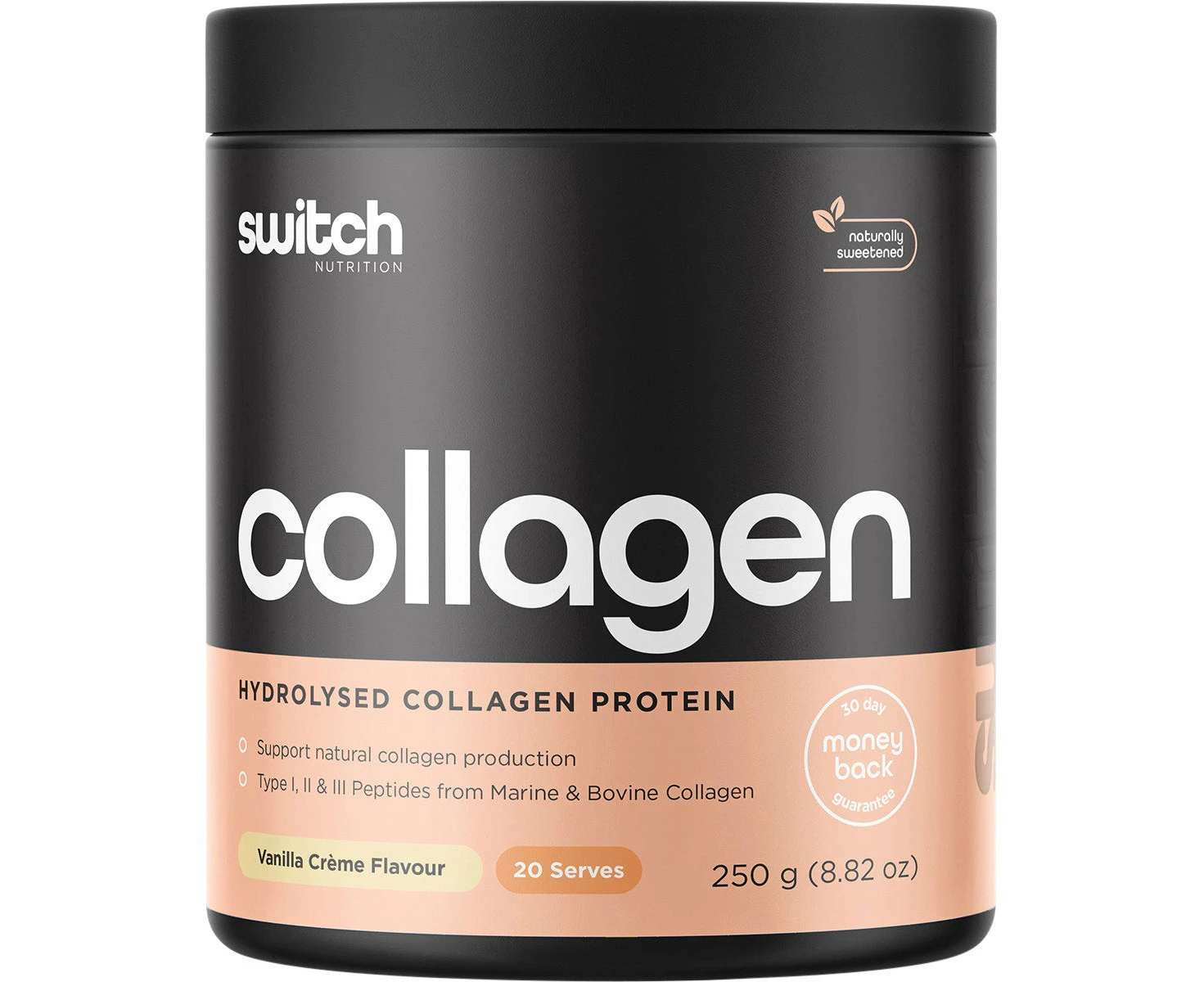 Switch Nutrition Hydrolysed Collagen Protein Vanilla Creme 250g