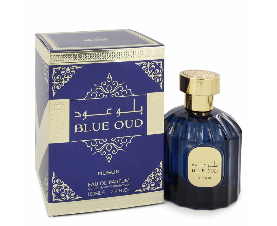 Nusuk Blue Oud by Nusuk Eau De Parfum Spray (Unisex) 3.4 oz