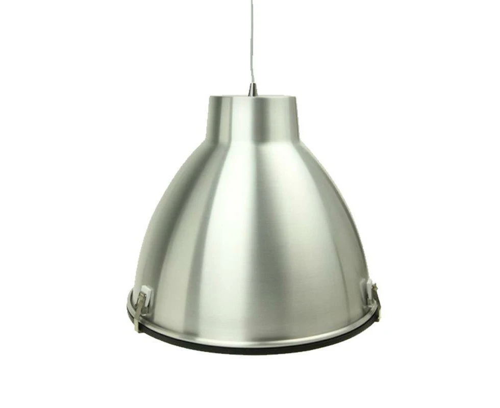 Orion Industrial Pendant Light in Aluminium, Black or White She Lights - 2089A, 2089B, 2089W - 2089A - Aluminium, 1100mm