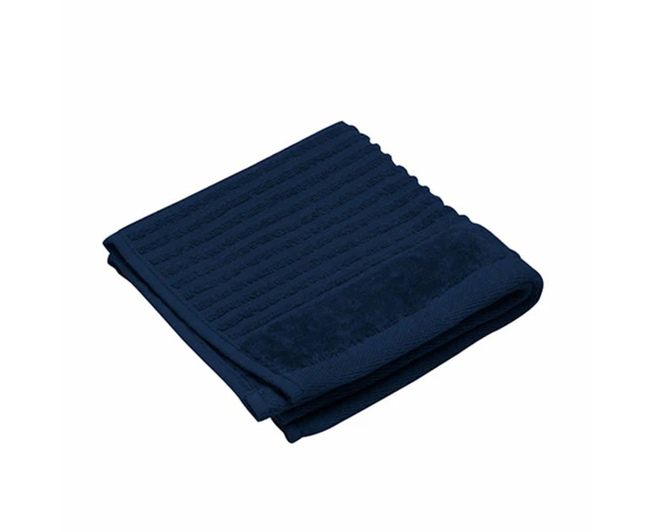 Royal Excellency Face Towel Sheared Border - Navy