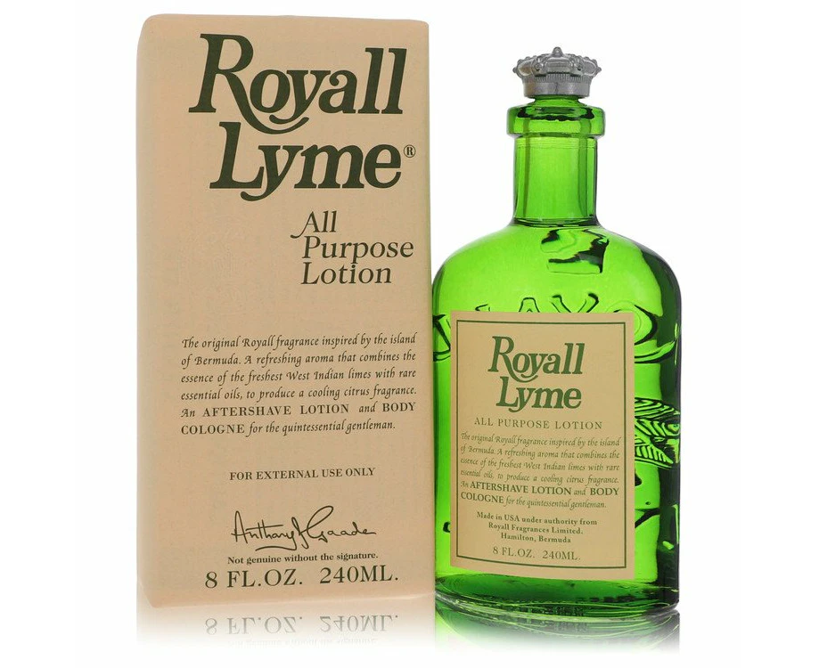 Royall Lyme All Purpose Lotion / Cologne By Royall Fragrances 240 ml