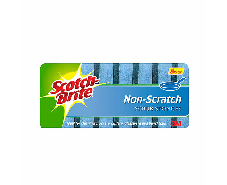 Scotchbrit Scrub Sponge Non Scratch Pk8