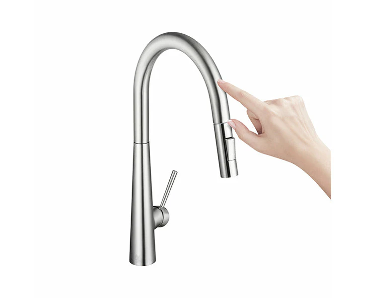 Touch Sensor Kitchen Sink Mixer Swivel Spout Pull Out Tap Spray Head