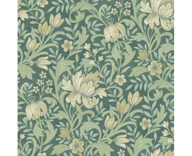 World of Wallpaper Marian Floral Wallpaper (Green/Multicoloured) - AG3624