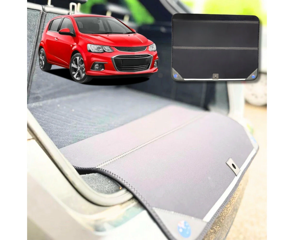 6D Diamond Car Boot Mat for Holden Barina (TM)2011-2018-Sedan-Cargo Mat-Black-Outback GT