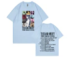 Cotton Taylor Swift Short-sleeved T-shirt Summer Tour Same Style Fashion Brand T-shirt