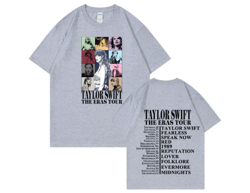 Cotton Taylor Swift Short-sleeved T-shirt Summer Tour Same Style Fashion Brand T-shirt