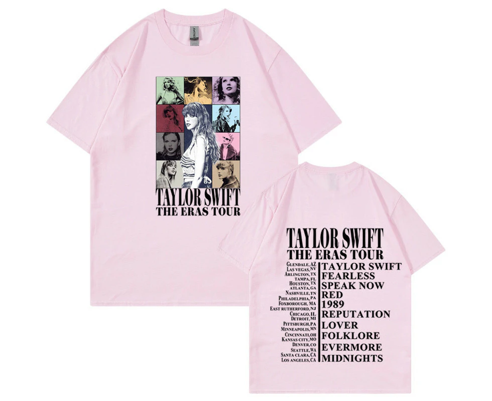 Cotton Taylor Swift Short-sleeved T-shirt Summer Tour Same Style Fashion Brand T-shirt