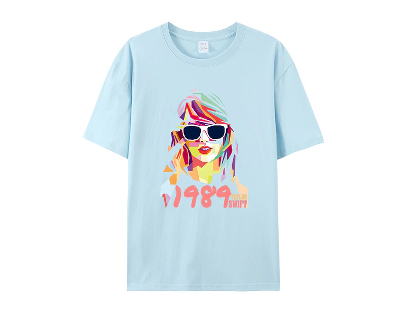 Cotton T-shirt Women Taylor Swift Short-sleeved Top 1989 Clothes Short-sleeved T-shirt