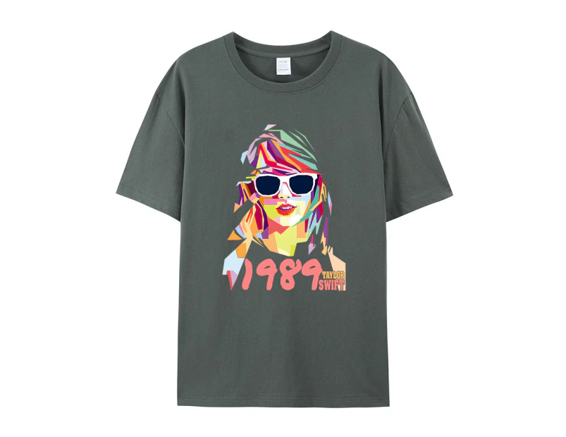 Cotton T-shirt Women Taylor Swift Short-sleeved Top 1989 Clothes Short-sleeved T-shirt