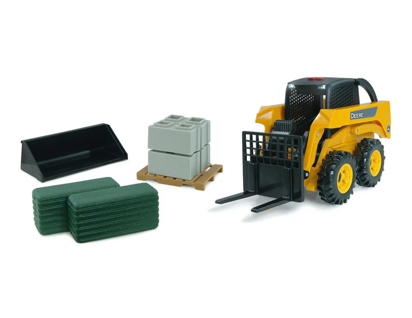 John Deere 1:16 Big Farm Skid Steer Set