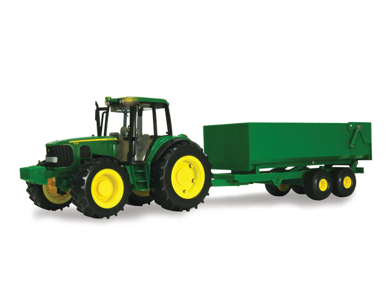 John Deere 1:16 Scale Big Farm Tractor w/ Wagon