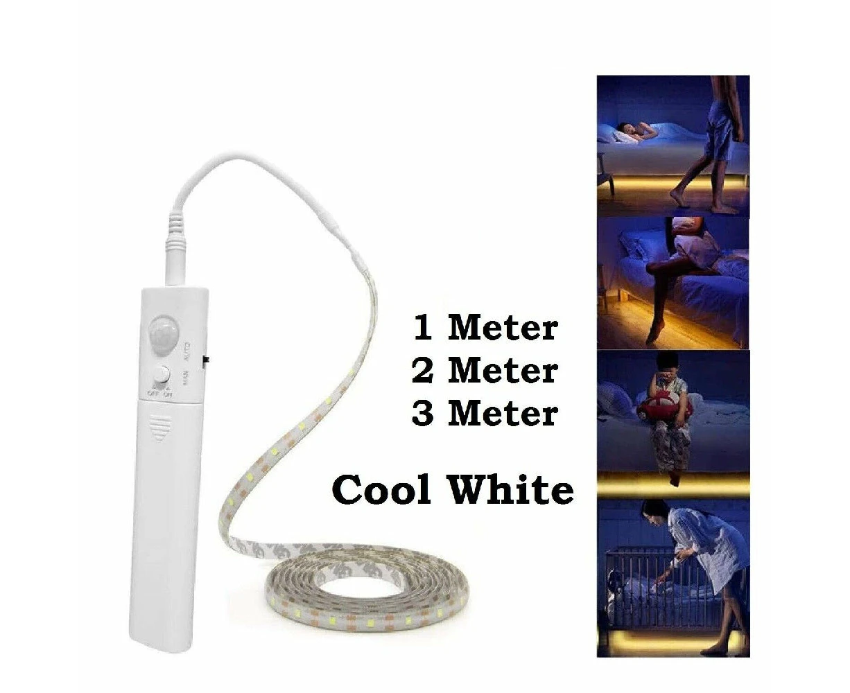 Battery Operated LED Strip Light Wireless PIR Motion Sensor Wardrobe Cabinet