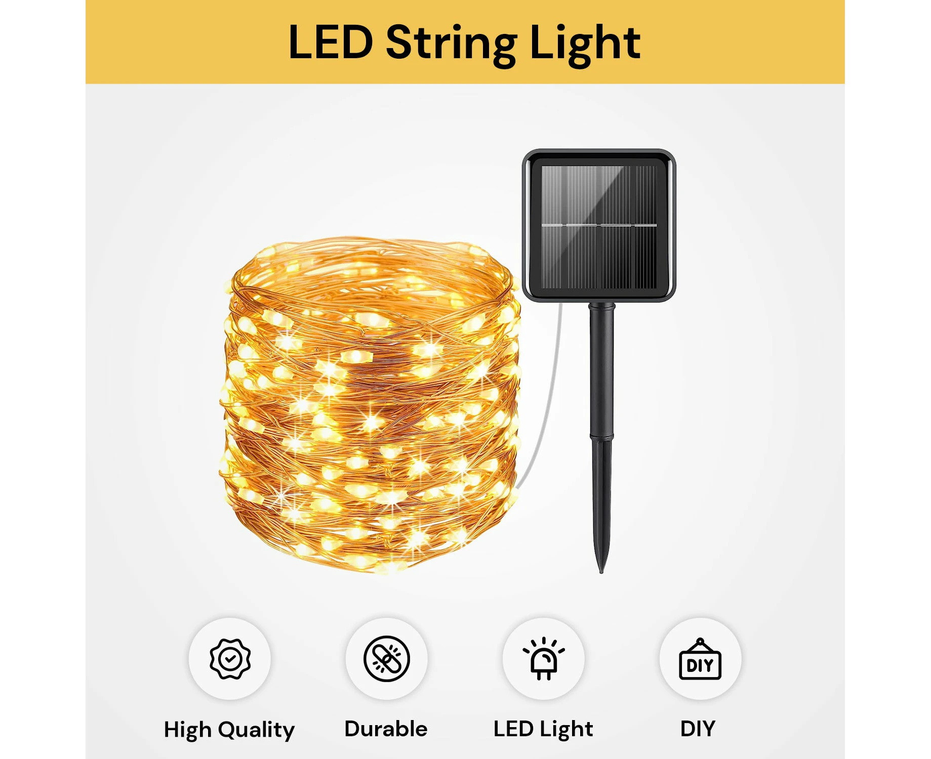 Solar Powered LED String Light