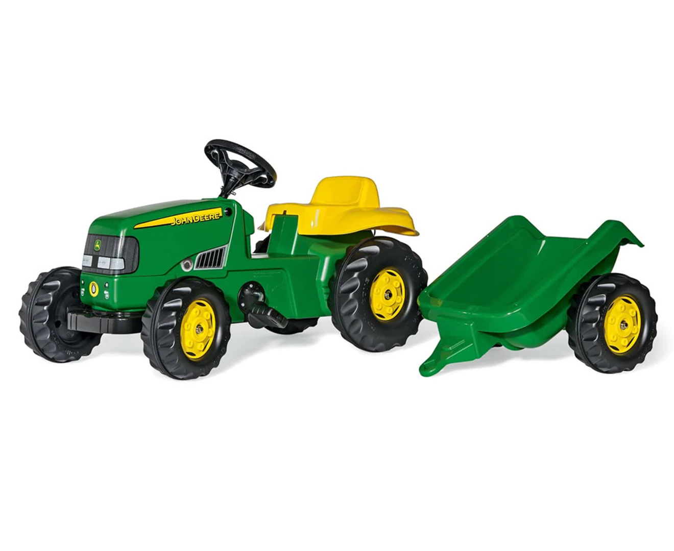 John Deere Rolly Kid Ride-On Classic Tractor w/ Trailer