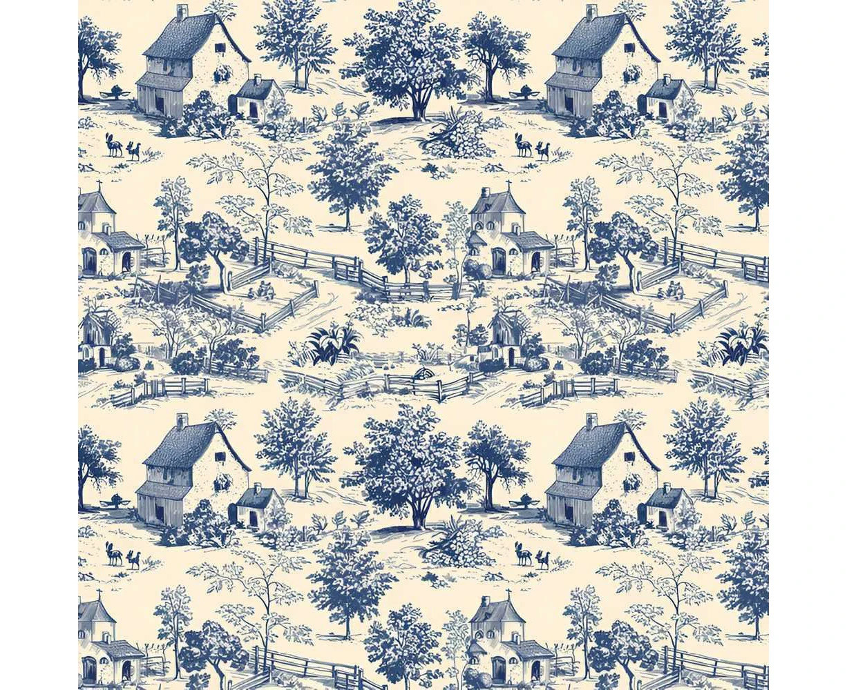 Devonstone Toile de Jouy Farm Fabric DV6620