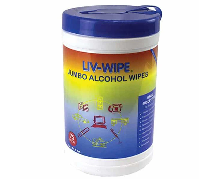 Jumbo Alcohol Wipes - LIV-WIPE