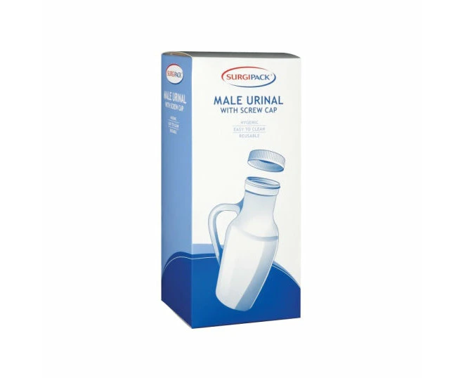 URINAL MALE SCREW CAP 1L SURGIPACK