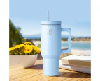 1.2L Insulated Tumbler with Handle and Straw,Insulated Stainless Steel Cup,Reusable Water Bottle, Travel Mug for Women Men, Cupholder Friendly