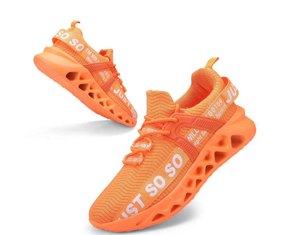 Amoretu Adult Non Slip Running Shoes Athletic Tennis Breathable Sneakers-Orange