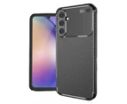 Samsung Galaxy A15 Case Carbon Fiber Texture TPU - Black