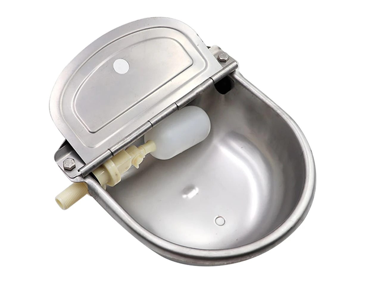 4L Auto Stainless Float Valve Water Trough Bowl Waterer Drinking Horse Sheep Dog