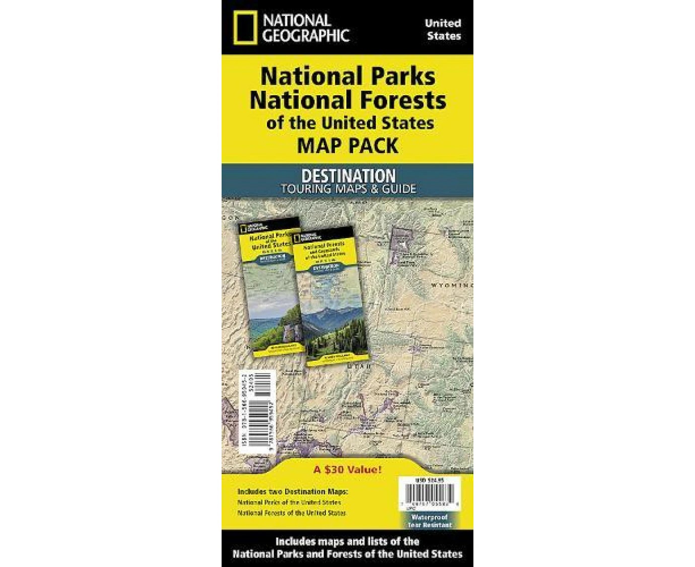 National Parks  National Forest of the Us Map Pack Bundle by National Geographic Maps