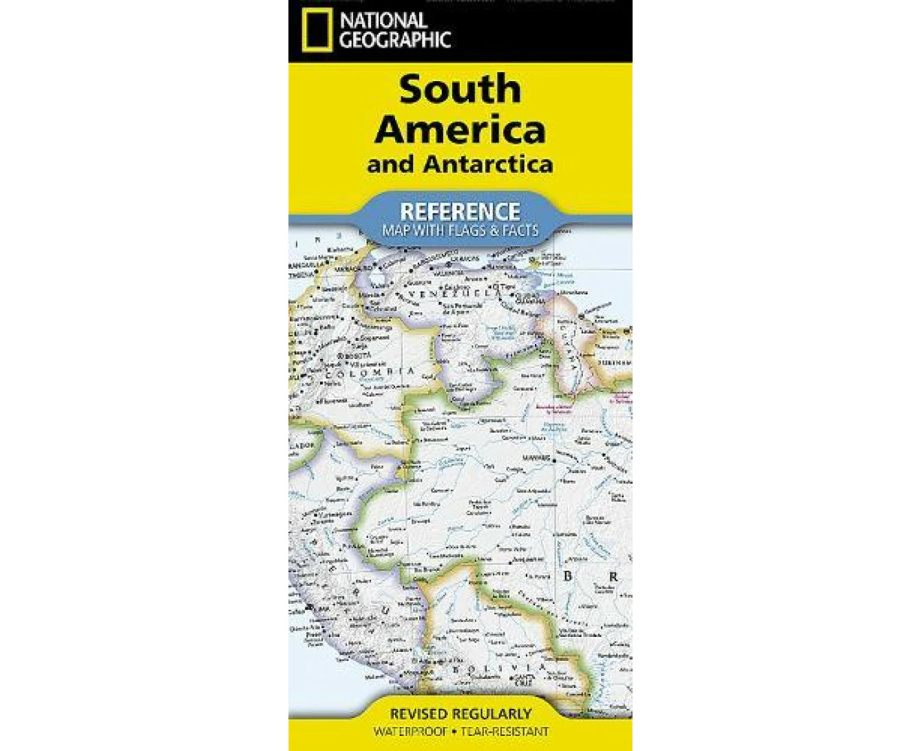 National Geographic South America and Antarctica Map Folded with Flags and Facts by National Geographic Maps