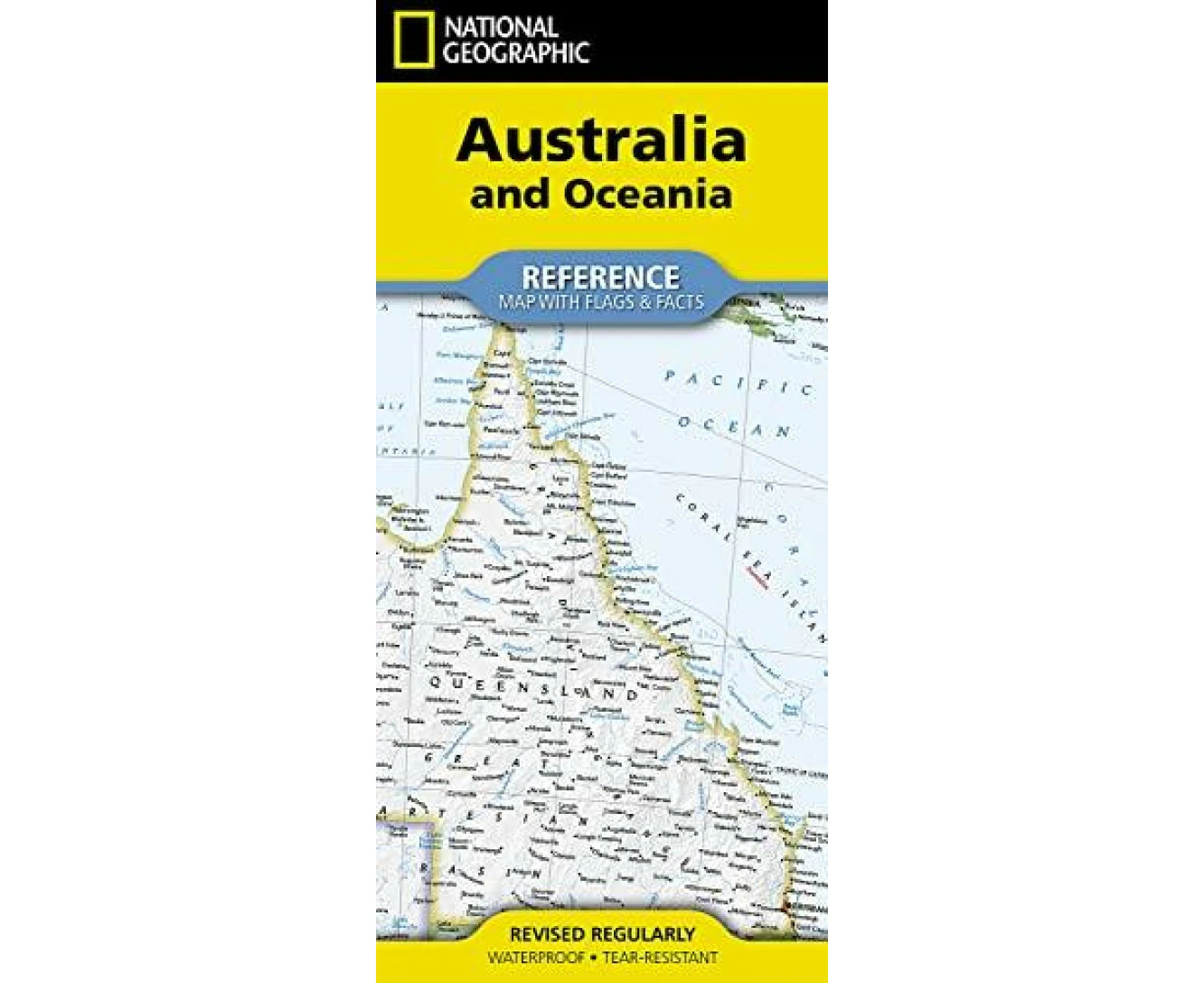 National Geographic Australia and Oceania Map Folded with Flags and Facts by National Geographic Maps