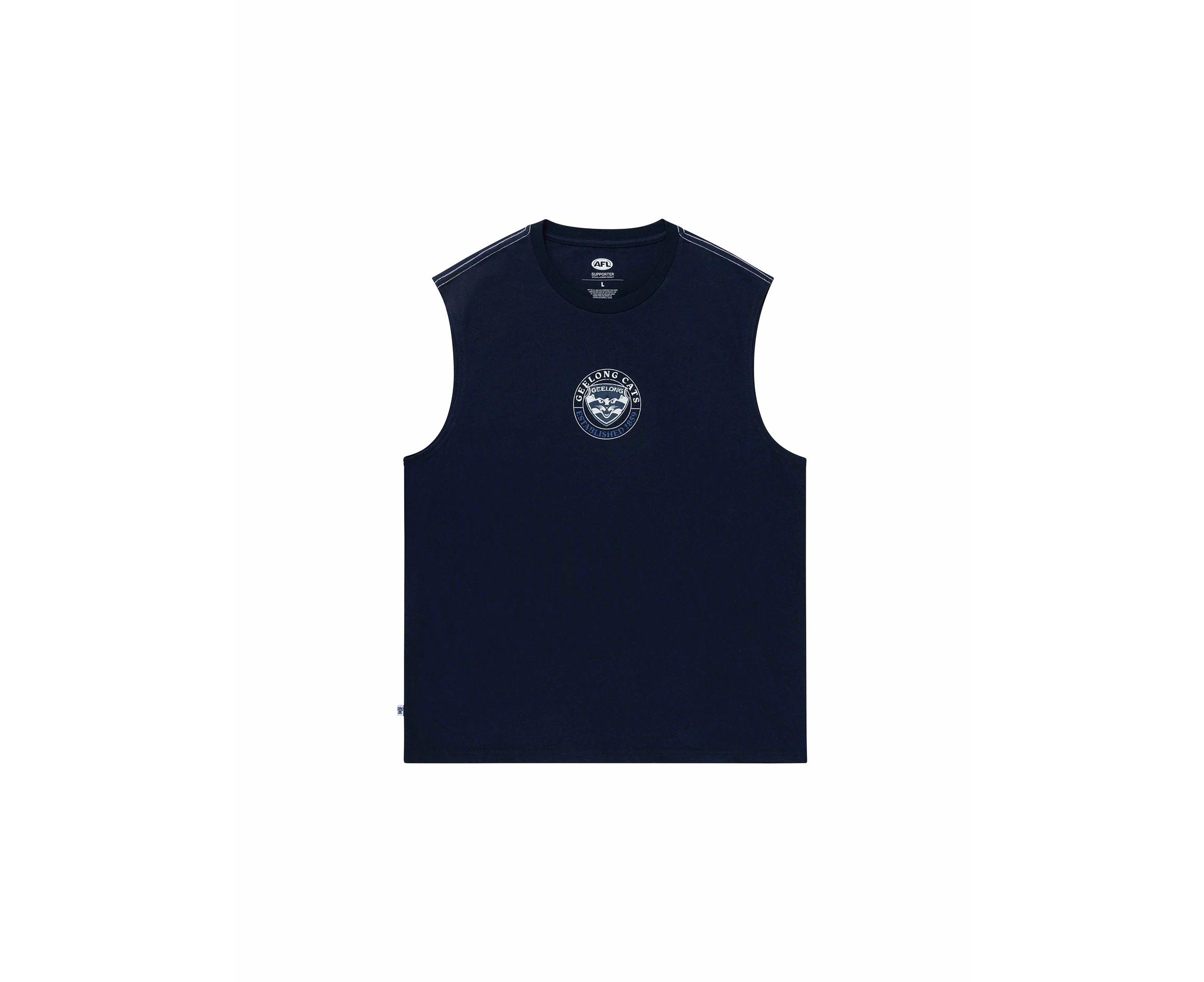 Geelong Cats Mens Arch Graphic Tank Top