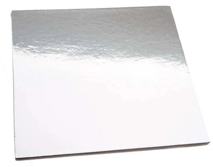 9" Cake Board Square - Silver 50pcs/pk