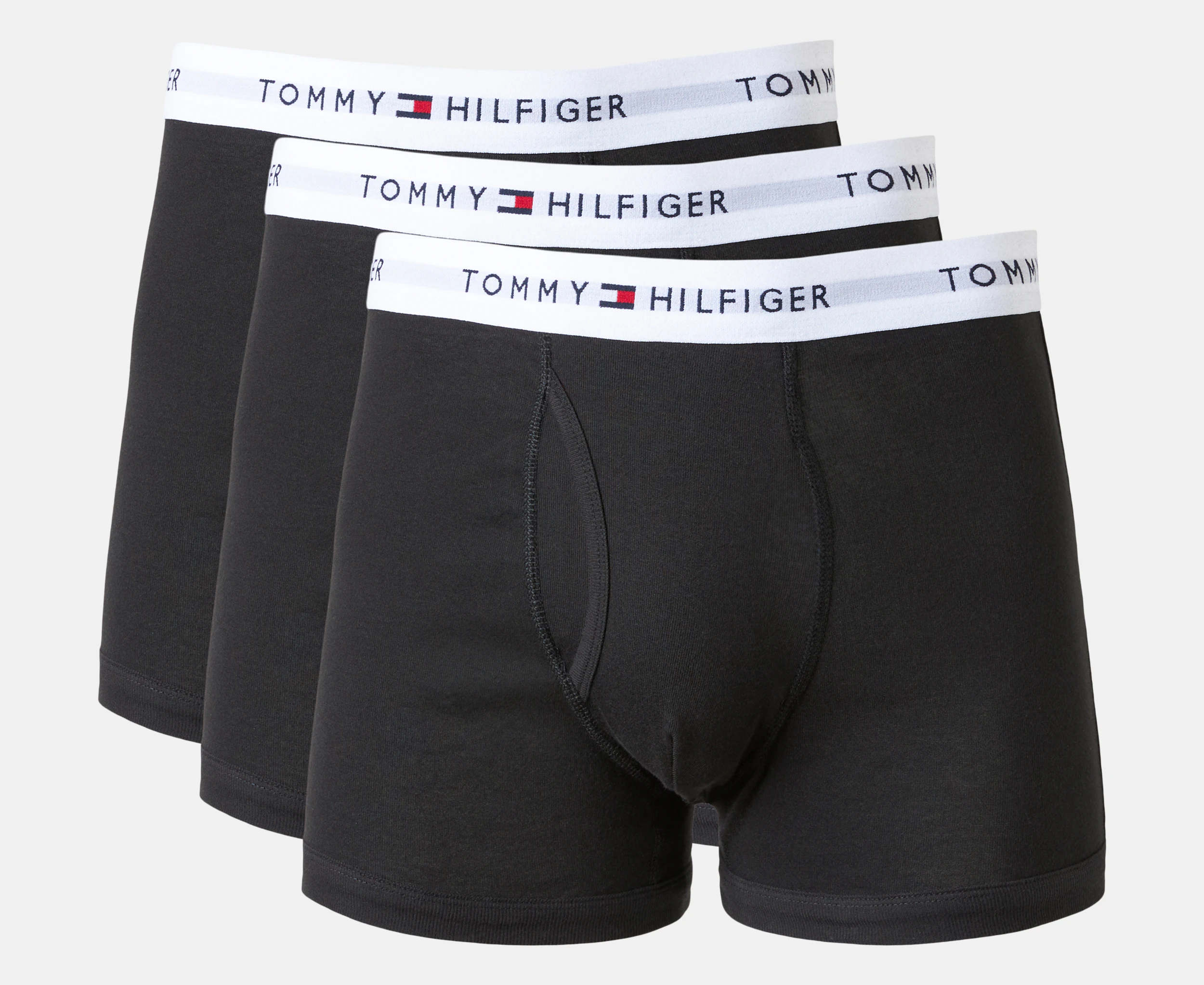 Tommy Hilfiger Men's Cotton Classics Trunks 3-Pack - Black