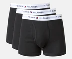 Tommy Hilfiger Men's Cotton Classics Trunks 3-Pack - Black