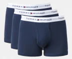 Tommy Hilfiger Men's Cotton Classics Trunks 3-Pack - Navy