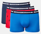 Tommy Hilfiger Men's TH Comfort+ Trunks 3-Pack - Red/Navy/Blue