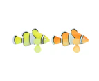 Silicone Bionic Luminous Clownfish Fish Swim Decoration for Fish Tank Aquarium