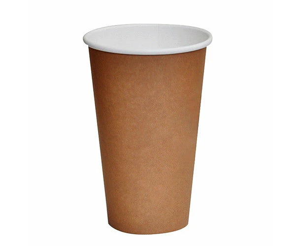 16oz PLA Coated SW Cup/ Brown 100-1000pc