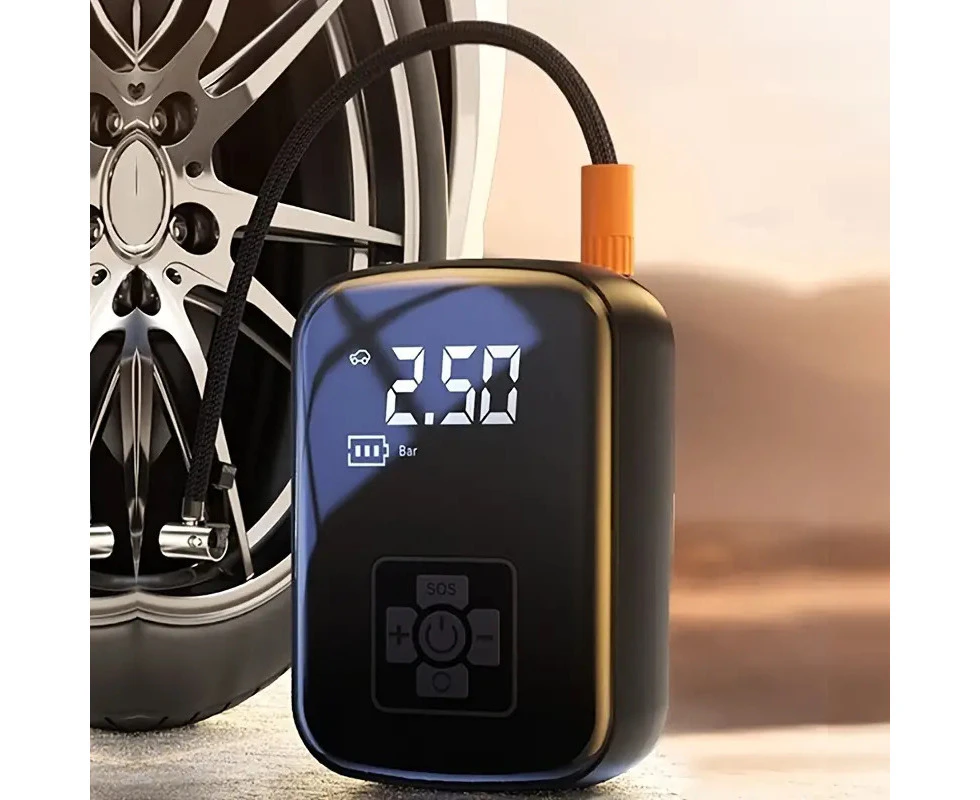 Rechargeable Car Tire Bike Air Pump Tire Inflator Portable Compressor Digital Cordles