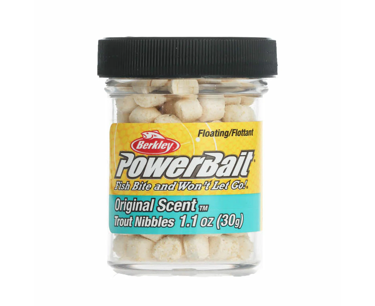 Berkley PowerBait Trout Nibbles 30g Marshmallow White