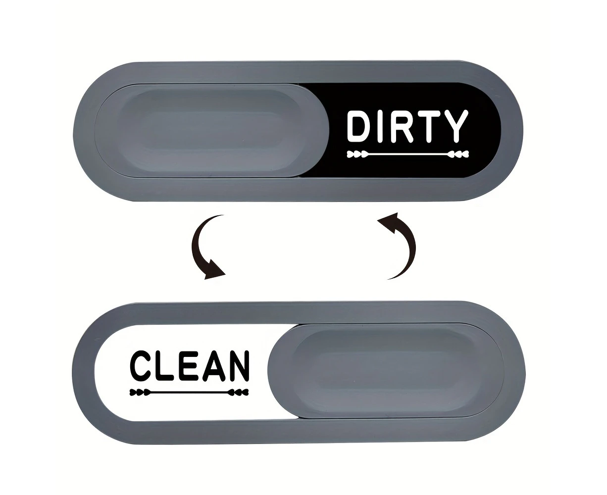 1pc, Dishwasher Magnet Clean Dirty Sign, Dishwasher Stickers, Clean Dirty Magnet For Dishwasher, Acrylic Sliding Indicator, Slider Type Dishwasher Sign