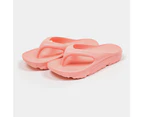 Freeworld Unisex Bio Thongs Arch Support Ultra-Soft Comfort Recovery Sandals - Indie Pink