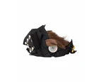 Dolce & Gabbana Black Crystal Button Brown Hair Women Headband Diadem