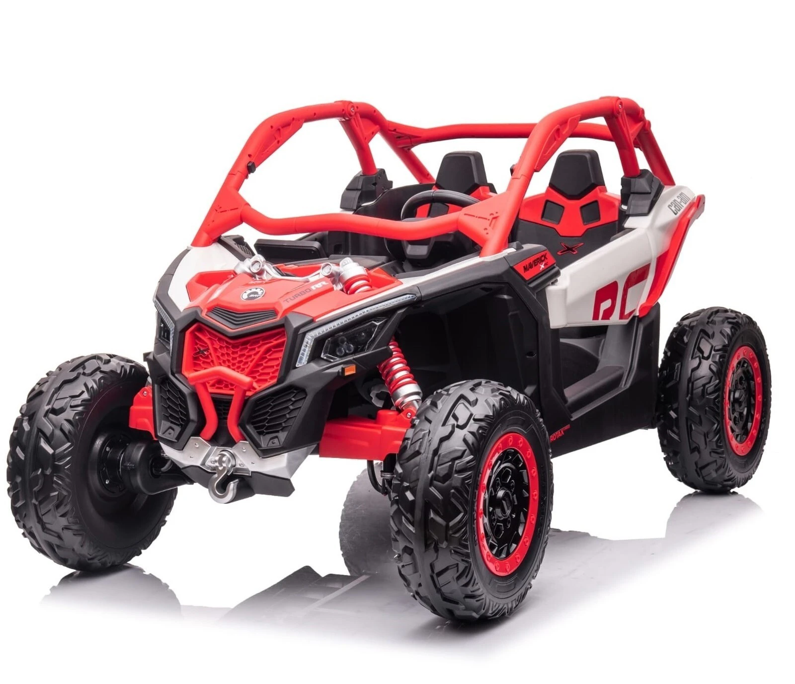 24V Licenced 4x4 Can-Am RC Kids ride on car, UTV by Little Riders Australia - Red