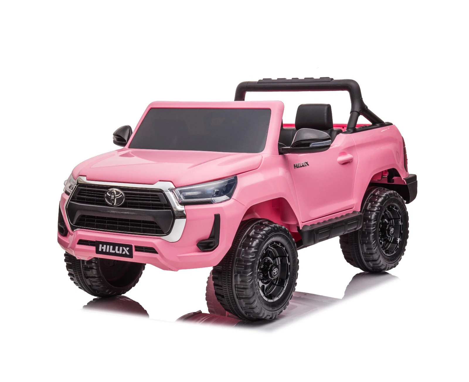 24V Licensed Toyota Hilux SR5 Electric Ride-On Car for Kids - Pink